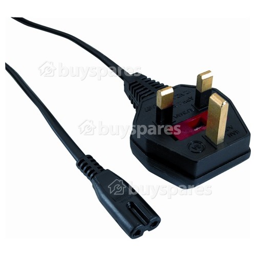 2M 3A Figure 8 Mains Lead - UK Plug
