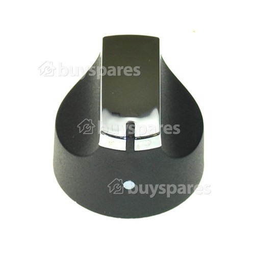 Belling Hotplate Control Knob - Black / Chrome