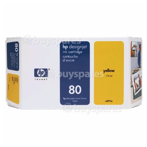 Hewlett Packard Genuine No.80 Yellow Ink Cartridge (C4873A)