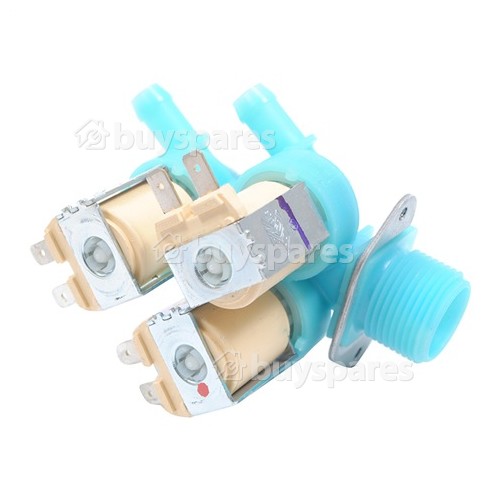 Samsung Cold Water Triple Solenoid Inlet Valve : Elbi C-451/20-B18 180Deg. 12 Bore Outlets / Tag Fit