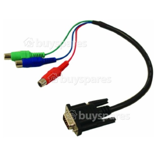 Adaptor Cable 3x RCA - 15 Pin Dsub LC37SA1E Sharp