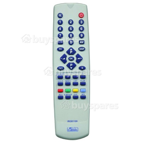 Classic TV 3711 IRC81103 Remote Control