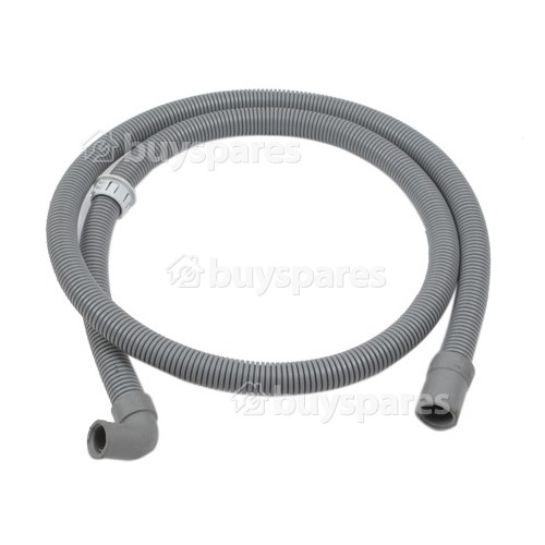 1.52Mtr. Drain Hose Straight 19mm To Right Angle End 16mm Internal Dia's.
