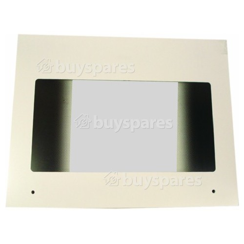 Zoppas White Main Oven Outer Door Glass