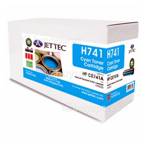 Jettec Remanufactured HP CE741A Cyan Toner Cartridge