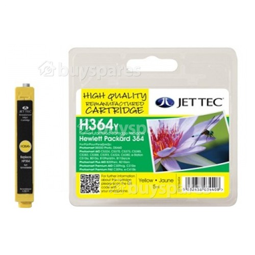 Jettec Remanufactured HP 364 Yellow Ink Cartridge - (CB320EE)