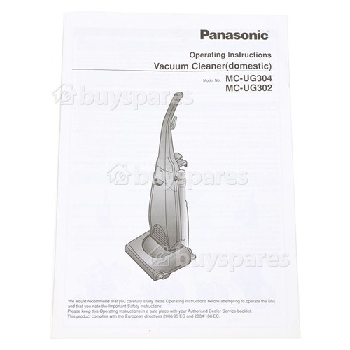 Panasonic MC-UG304 User Manual