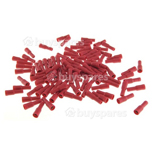 Bullet Connector Female Red Insulated