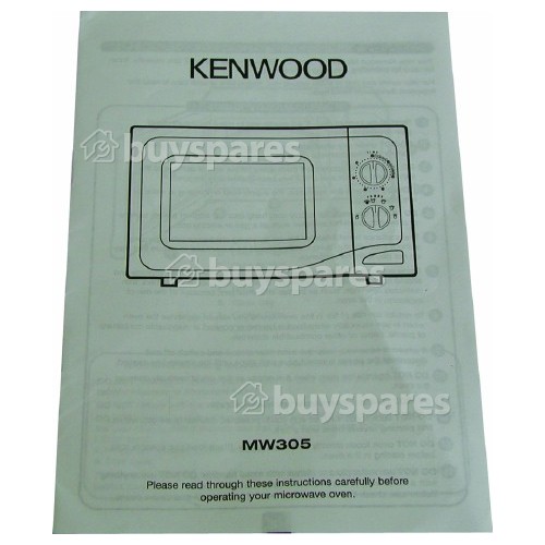 Kenwood MW305 Obsolete. User Instructions MW305 M/w