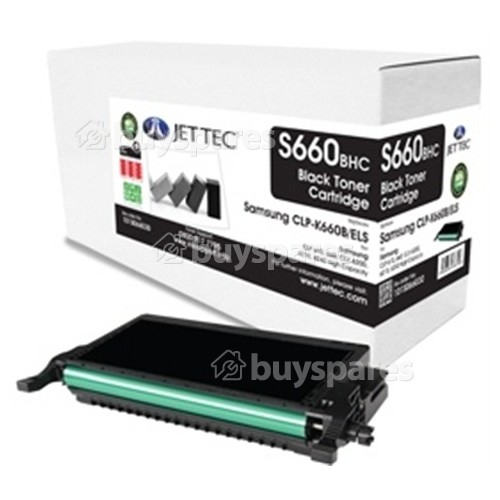 Jettec CLP-610 Compatible Samsung CLP-K660B Black High Capacity Toner Cartridge