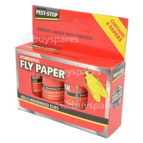 Pest Stop Fly Papers (Box Of 4) (pest Control)