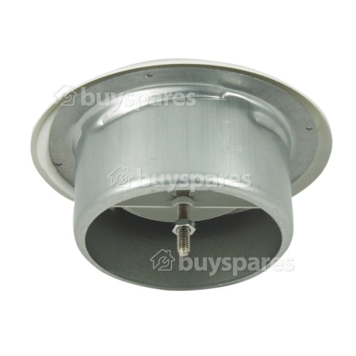 100mm Metal Ceiling Air Supply Valve - White Powder Coated
