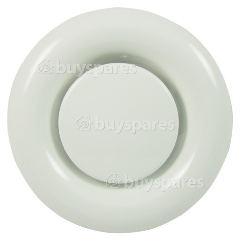 100mm Metal Ceiling Air Supply Valve - White Powder Coated