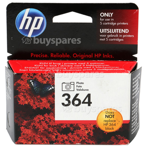 Hewlett Packard Genuine 364 Photo Black Ink Cartridge (CB317EE)