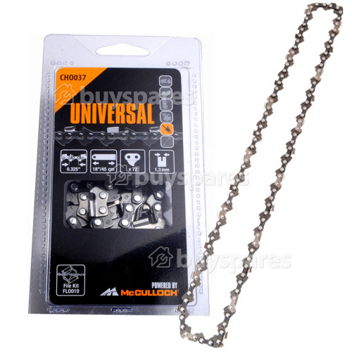 Universal Powered By McCulloch CHO037 45cm (18") 72 Drive Link Chainsaw Chain