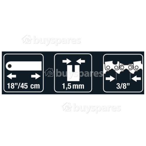 Partner 660 BRO068 45.72cm (18") 68 Drive Link Chainsaw Bar