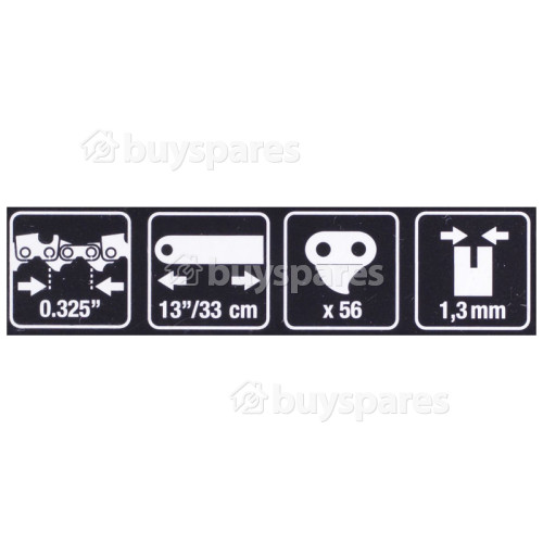 Jonsered CHO041 33cm (13") 56 Drive Link Chainsaw Chain