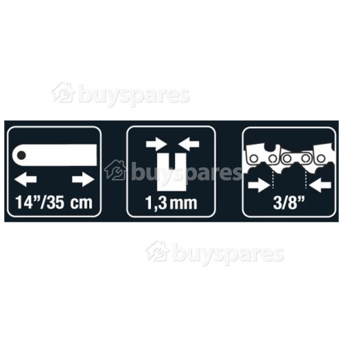 McCulloch BRO048 45cm (18") 62 Drive Link Chainsaw Bar