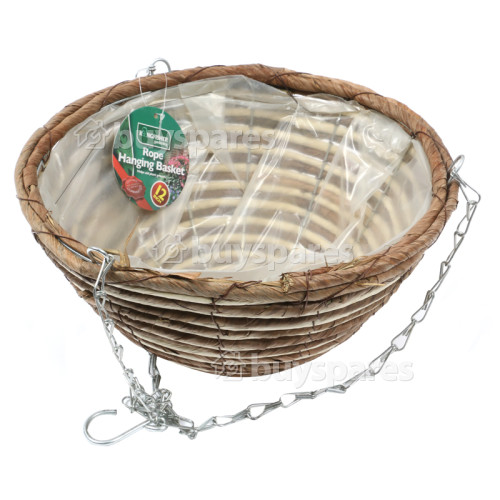 Kingfisher 12" Rope Hanging Basket