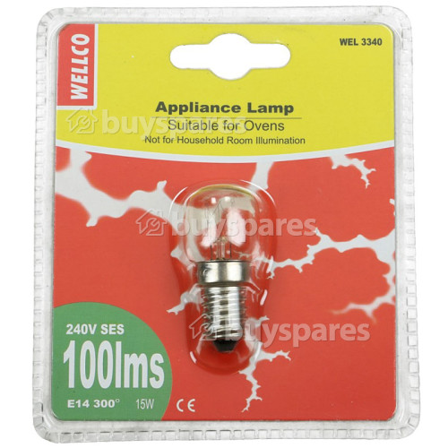 Petite Ampoule De Four 300º 15W E14 Wellco