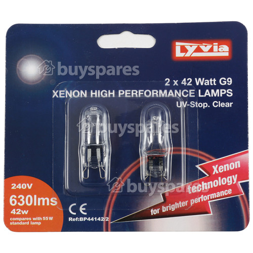Lyvia 42W G9 Clear Xenon Lamp (Pack Of 2)