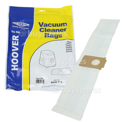 Sacchetto Di Carta Dell'aspirapolvere - Hoover H66 Dinamis Compatibile (confezione Da 5) - BAG318