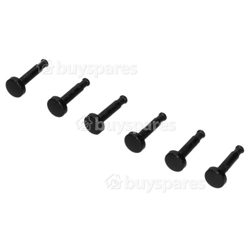 Bouton De Minuterie De Four ( Lot De 6 ) - Noir - Rangemaster