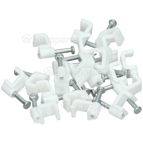 black flat cable clips