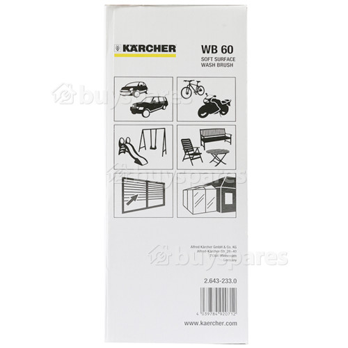 Karcher K720MXS Plus K2-K7 WB-60 Soft Surface Wash Brush : Car. Van, Glass, Greenhouse, Conservatory Etc.