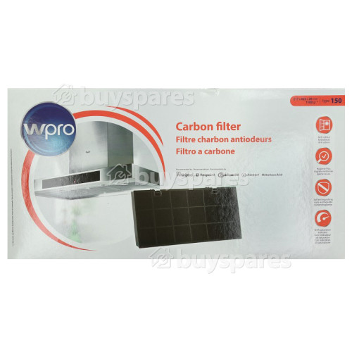 Wpro AKB163WH02 Type 150 Carbon Filter