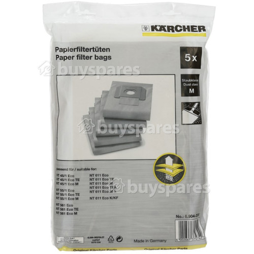 Karcher Filter Dust Bag (Pack Of 5)