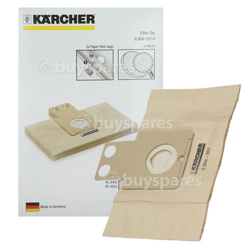 Karcher Staubsaugerbeutel & Mikrofilter (5er Packung) | BuySpares  