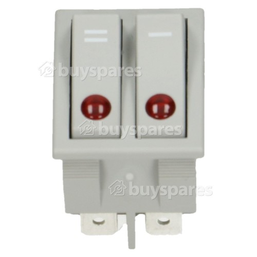 Radel Double Switch DRH2415 Lamp) Grey 125V15A