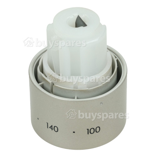 Merloni (Indesit Group) Top Oven Control Knob - Nickel | BuySpares