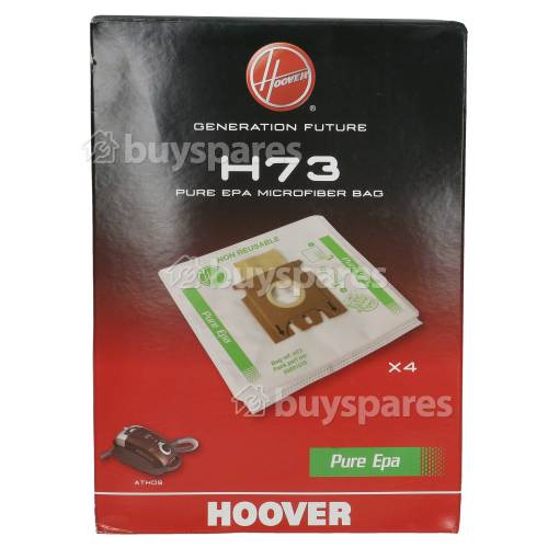 Sacs Aspirateur Microfibres Pure Hepa H73 ( Paquet De 4 ) Hoover