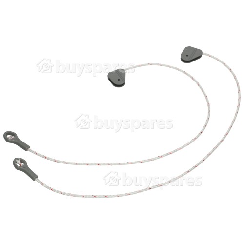 Whirlpool Door Hinge Brake Rope - Pack Of 2 : 395mm ( Length Of Rope / Cable )