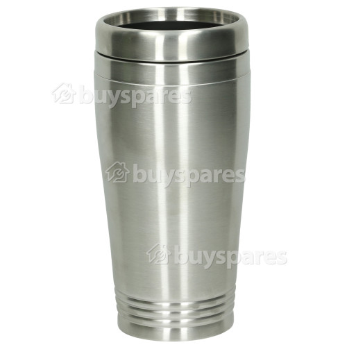 Morrisons 400ml Stainless Steel Travel Mug With Handle