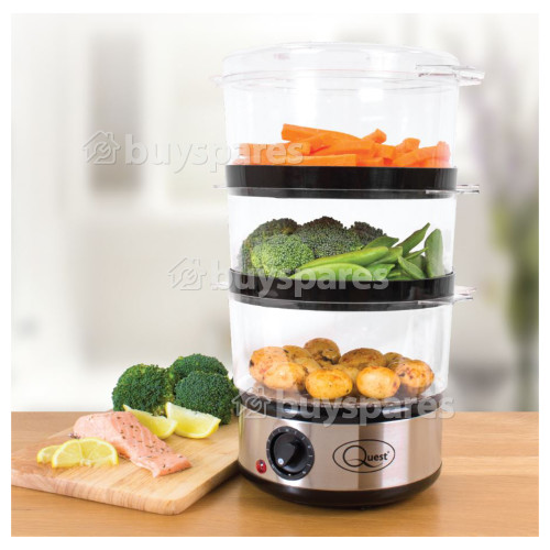 Quest 3 Tier Food Steamer Buyspares Quest 3 Tier Food Steamer Buyspares