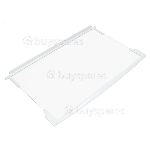 Hotpoint Fridge Upper Glass Shelf Assembly : 460x282mm