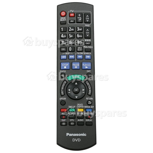 Panasonic N2QAYB000339 DVD Recorder Remote Control