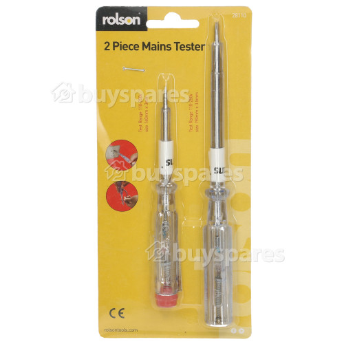 Rolson 2 Piece Mains Insulated Tester : Home / Workshop / Engineer