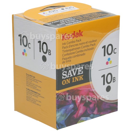 Kodak Genuine 10B/10C Black & Colour Ink Cartirdges Multi Pack