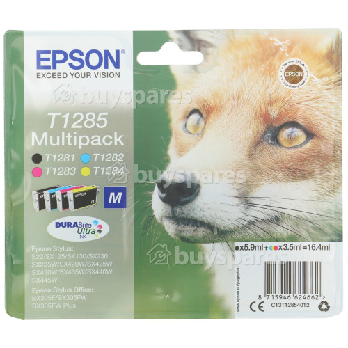 Epson Original Multipack 4 Farben T1285, DURABrite Ultra Ink Tintenkartusche