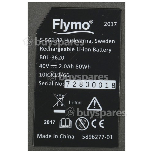 Flymo Mighti-Mo 300 Li 40V Li-Ion Rasenmäher-Akku - Wiederaufladbar