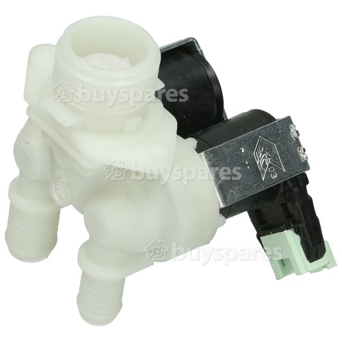 Wyss Cold Water Double Solenoid Inlet Valve : 180Deg. With Protected (push) Connectors