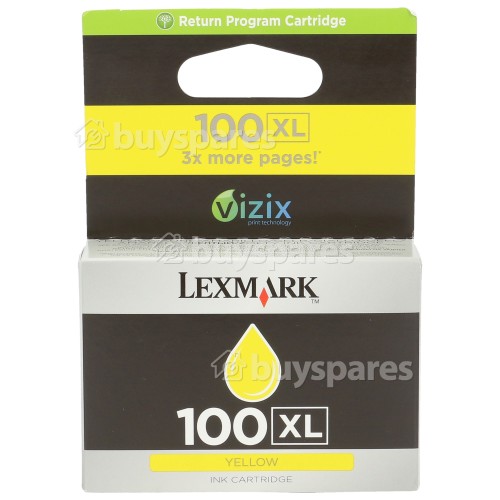 Lexmark Genuine 100XL Yellow High Yield Ink Cartridge - 14N1071E