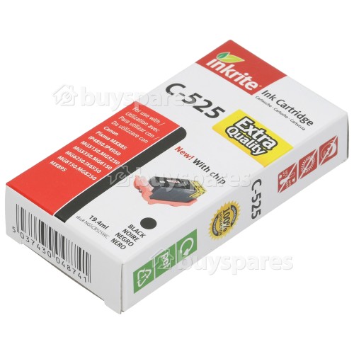 Inkrite MG5250 Compatible Canon PGI-525BK Black Ink Cartridge