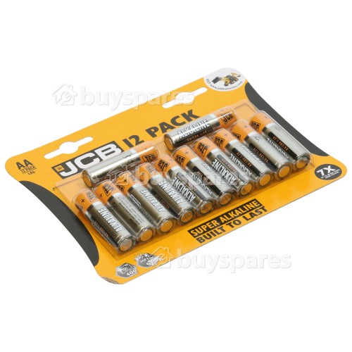 JCB AA Alkaline Batteries (Pack Of 12)