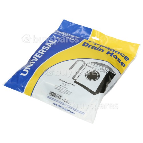 Confortec Universal Washing Machine & Dishwasher 2.5M Waste Drain Extension With Straight 19mm / 22mm Ends Kit