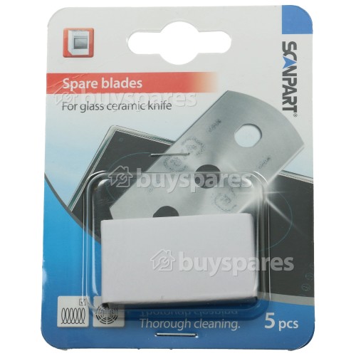 Ceramic / Induction / Glass Hob Scraper Blades (Pack Of 5) BuySpares